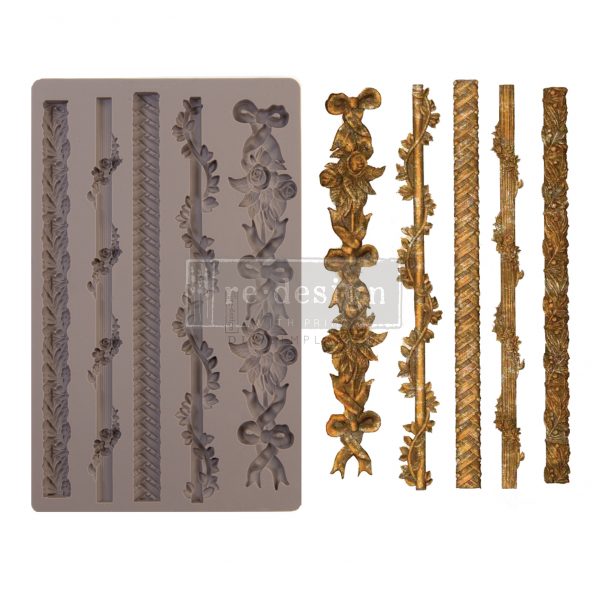 SICILIAN BORDERS Decor Mould Re-Design with Prima 8" x 5"