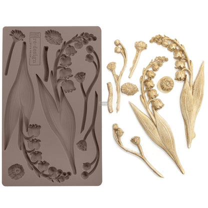 BELL ORCHIDS Decor Mould Re-Design with Prima 8" x 5"