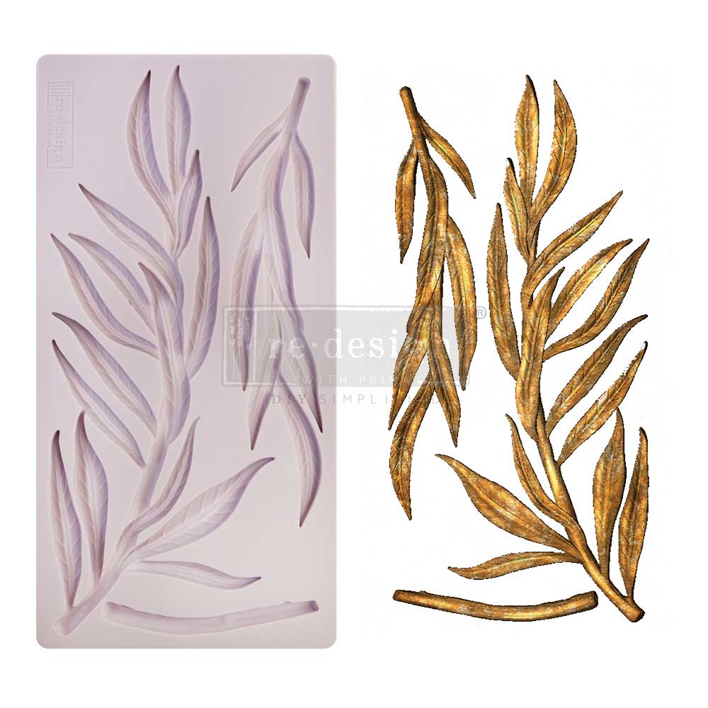 SIMPLE GREENERY Decor Mould Re-Design with Prima 5" x 10"