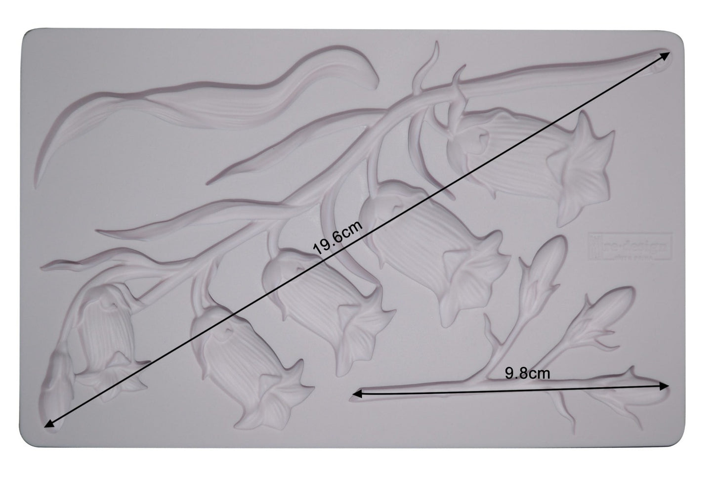 SWEET BELLFLOWER Decor Mould Re-Design with Prima 8" x 5"