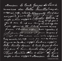 SCRIPT Decor Furniture Crafting Stencil 45.7cm x 53.3cm by ReDesign wi ...