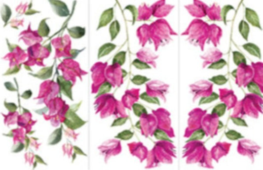 WILD FLOWERS - 3 sheets - 15cm x 30cm each - Redesign Decor Transfer Decal