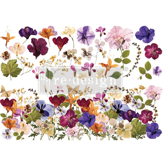 PRESSED FLOWERS - 24" x 35" - Redesign Decor Transfer Decal