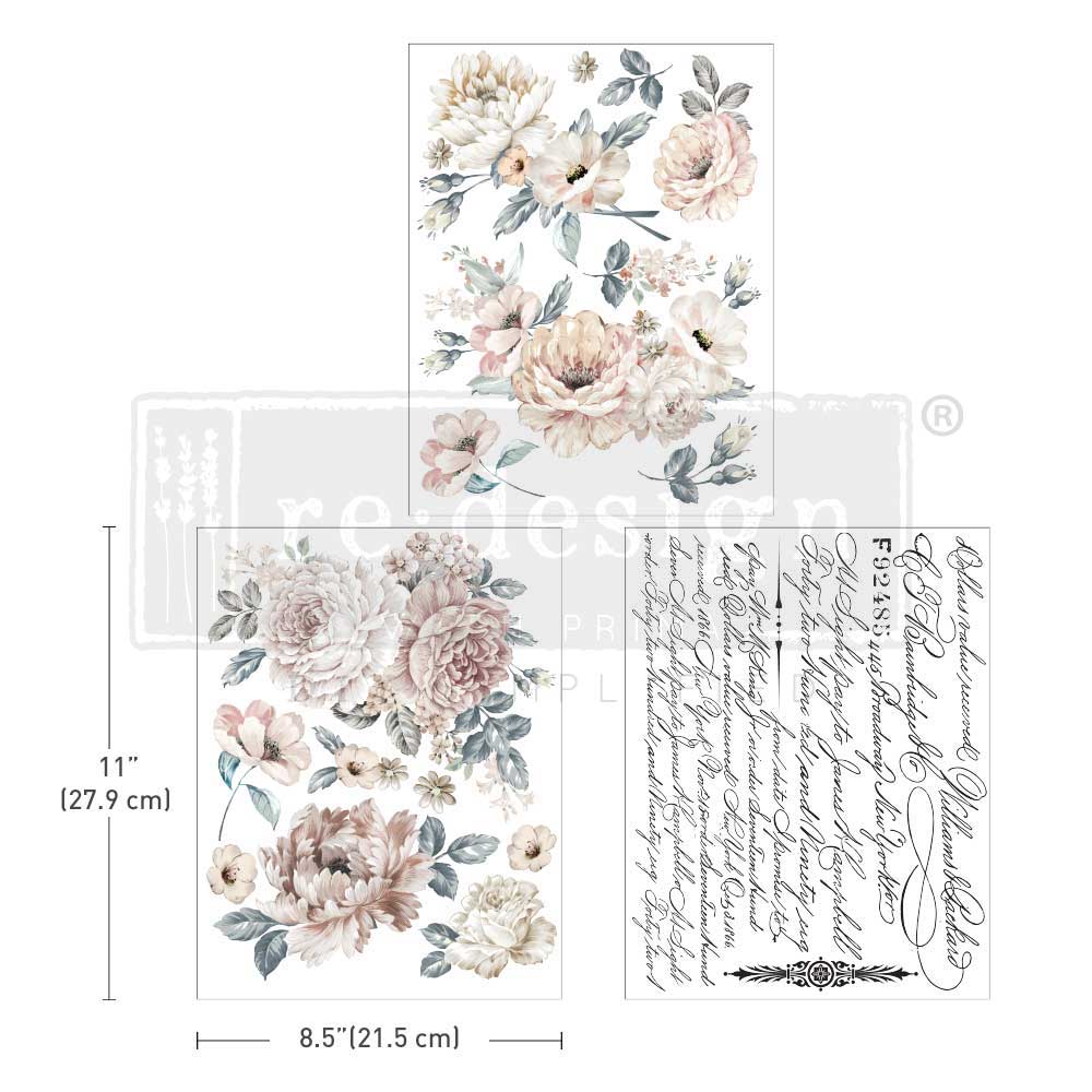 NATURAL WONDERS - 3 sheets - 21.5cm x 27.9cm each - Redesign Decor Transfer Decal