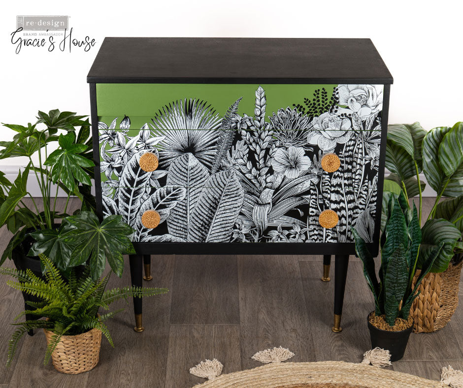 ABSTRACT JUNGLE - 24" x 35" - Redesign Decor Transfer Decal