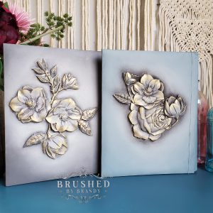 ETRUSCAN ROSE Decor Mould Re-Design with Prima 8" x 5"