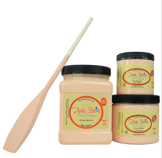APRICOT - Dixie Belle - Pale Orange with a hint of Pink Chalk Mineral Paint - 236ml/8oz - 473ml/16oz