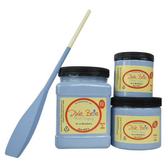 BLUEBERRY - Dixie Belle - Perwinkle Blue Grey Chalk Mineral Paint - 236ml/8oz - 473ml/16oz