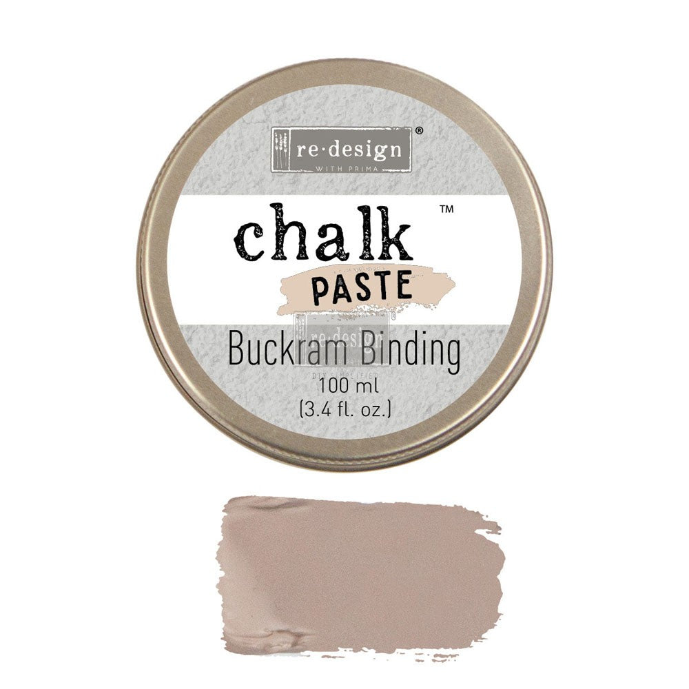 BUCKRAM BINDING Chalk Paste Re-Design with Prima, Mixed Media - Raised Stencil Medium, 100ml