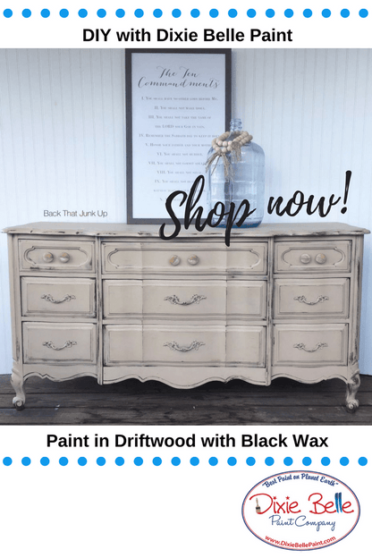 DRIFTWOOD - Dixie Belle -  Light Grey Chalk Mineral Paint - 236ml/8oz - 473ml/16oz