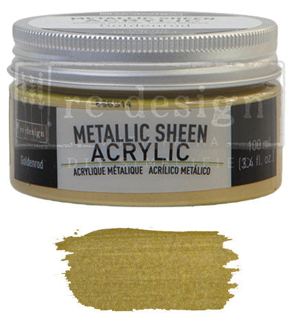 METALLIC SHEEN ACRYLIC - Goldenrod - 100ml
