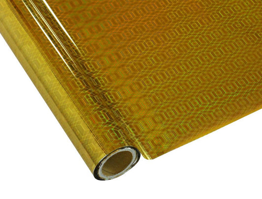 HEXAGON GOLD- Rub On Metallic Foil by APS - Textile Friendly
