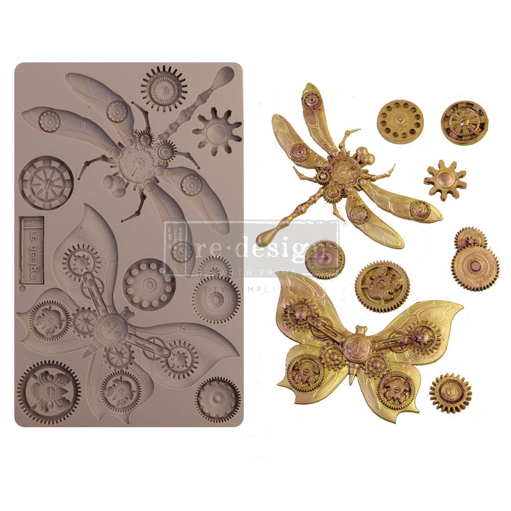 NOCTURNAL INSECTS Decor Mould - Re-Design with Prima 5" x 8"