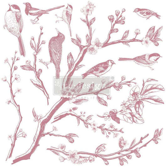 CLEAR CLING DECOR STAMP - Springtime - ReDesign with Prima - 13 piece