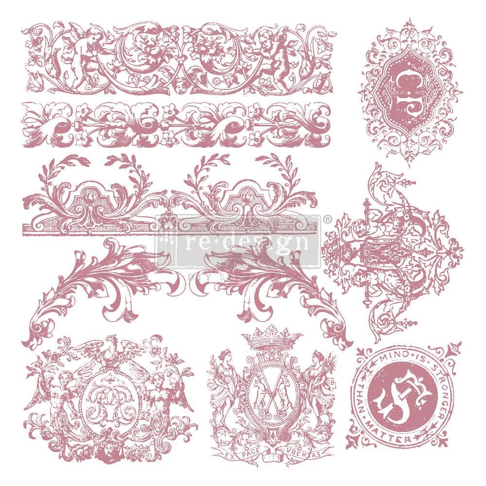 CLEAR CLING DECOR STAMP Chateau De Saverne - ReDesign with Prima - 10 piece