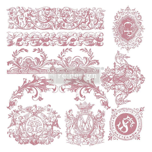 CLEAR CLING DECOR STAMP Chateau De Saverne - ReDesign with Prima - 10 piece