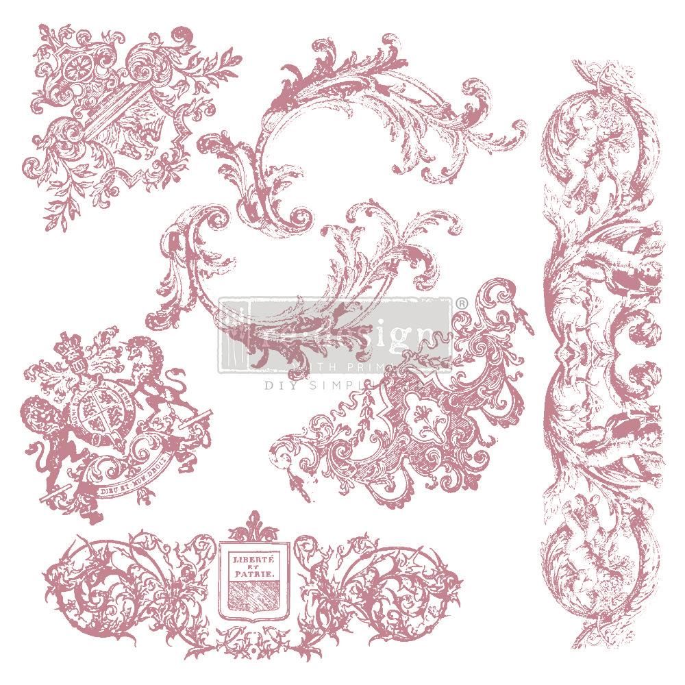 CLEAR CLING DECOR STAMP - Chateau De Maisons - ReDesign with Prima - 7 piece