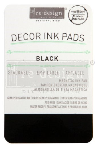 DECOR INK PADS & REFILLS - Black - ReDesign with Prima