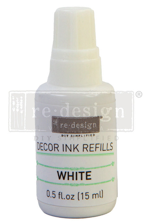 DECOR INK PADS & REFILLS - White - ReDesign with Prima