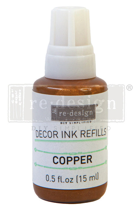 DECOR INK PADS & REFILLS - Copper- ReDesign with Prima