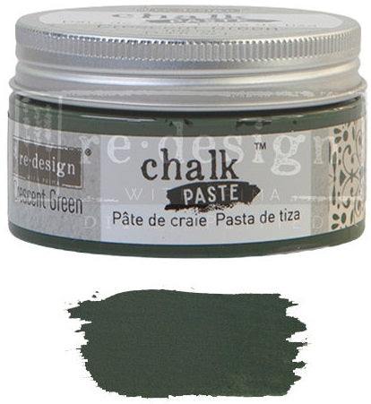 CRESCENT GREEN Chalk Paste Re-Design with Prima, Mixed Media - Raised Stencil Medium, 100ml