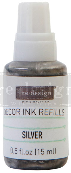 DECOR INK PADS & REFILLS - Silver - ReDesign with Prima