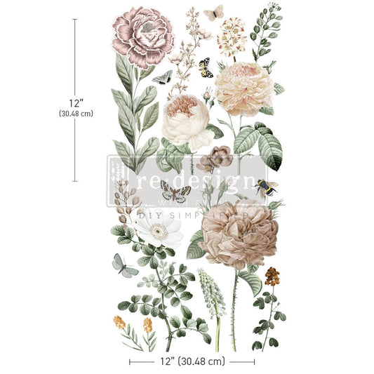 AN AFTERNOON IN THE GARDEN (Pre-Order) - 30cm x 30cm - Redesign Decor Transfer Decal