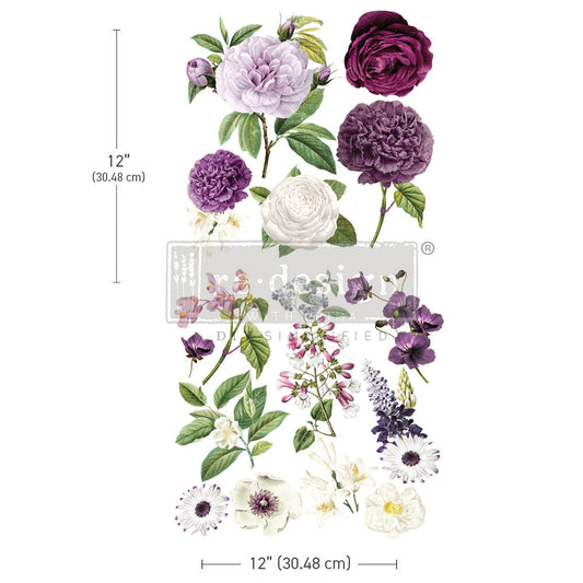 MAJESTIC BLOOMS (Pre-Order) - 30cm x 30cm - Redesign Decor Transfer Decal