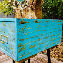 SCRIPT Decor Furniture Crafting Stencil 45.7cm x 53.3cm by ReDesign wi ...