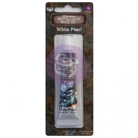 Metallique Decor Wax - WHITE PEARL - Art Alchemy 20ml