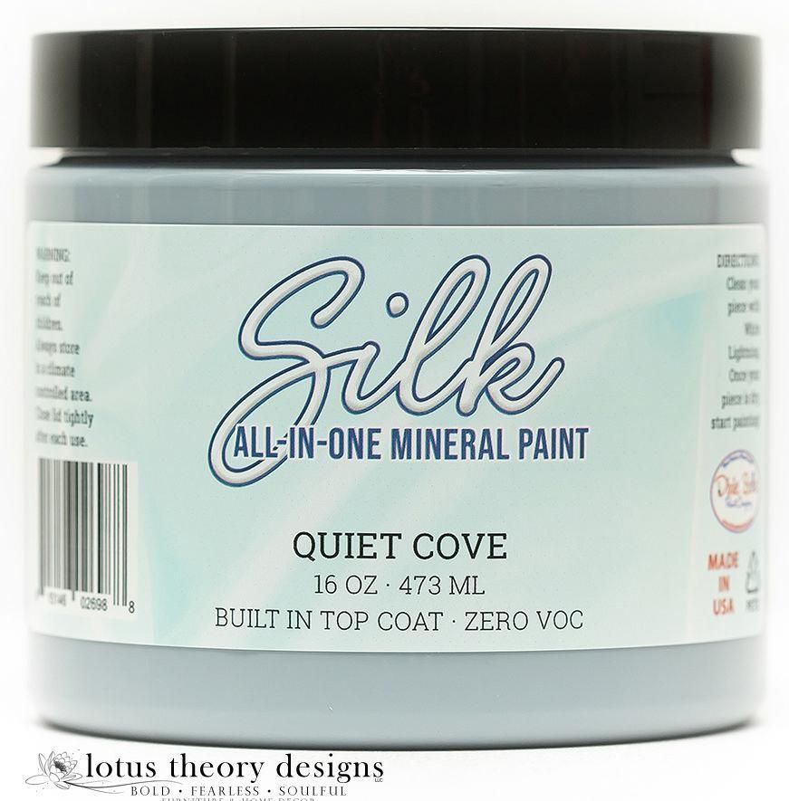 QUIET COVE Silk All-In-One Mineral Paint,  473ml, Dixie Belle Paint