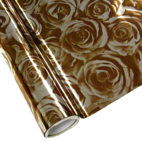 ROSES BRONZE - Rub On Metallic Foil by APS - Textile Friendly