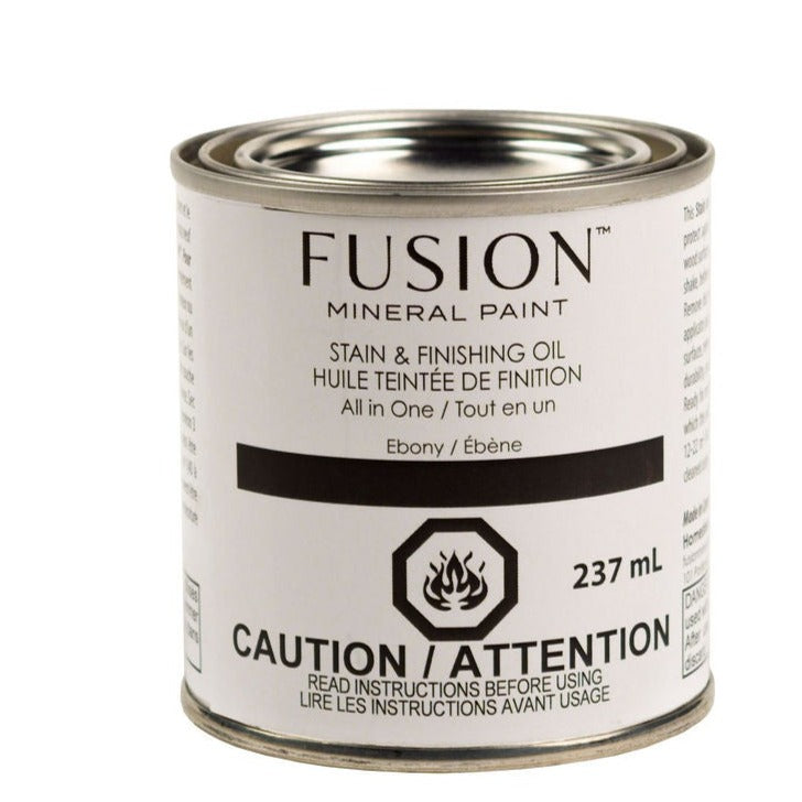 STAIN AND FINISHING OIL - Ebony - Fusion 237 ml