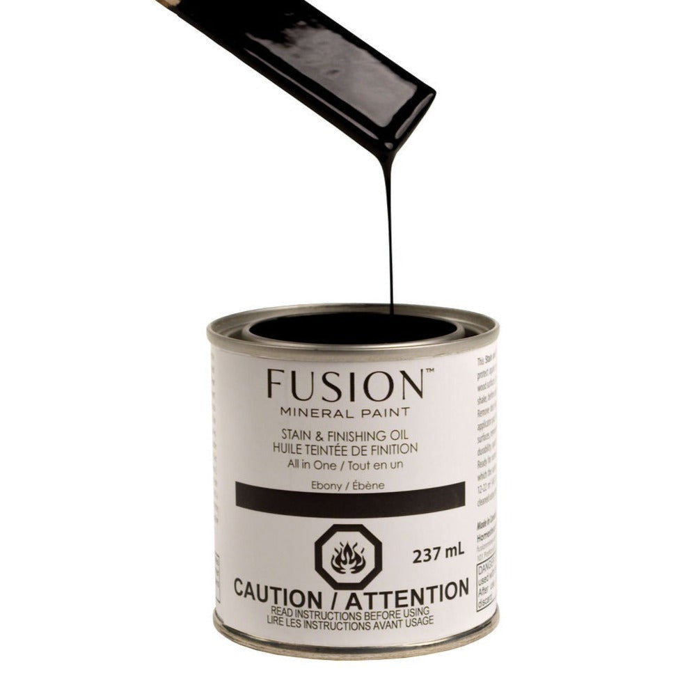 STAIN AND FINISHING OIL - Ebony - Fusion 237 ml