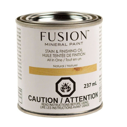 STAIN AND FINISHING OIL - Natural - All In One - Fusion 237 m