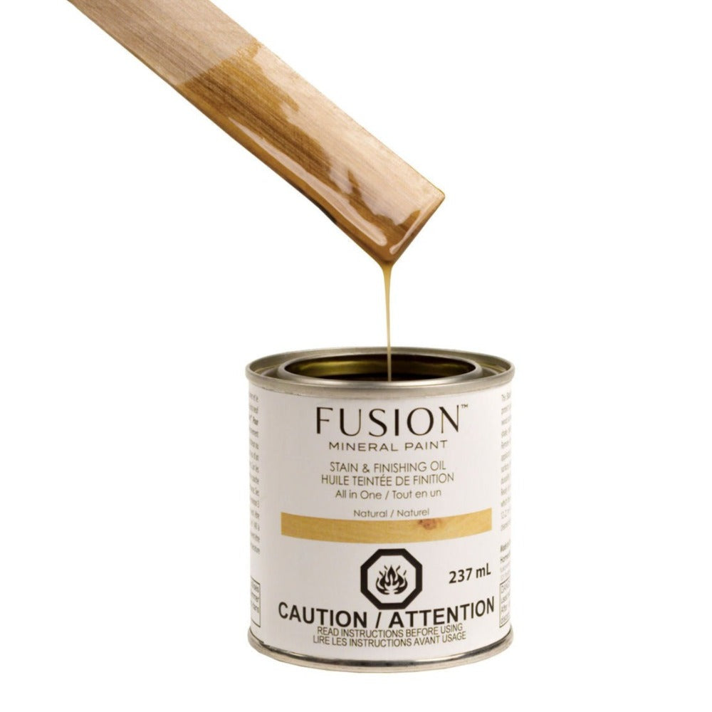 STAIN AND FINISHING OIL - Natural - All In One - Fusion 237 m