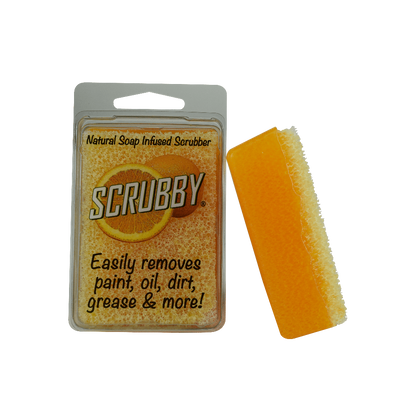 SCRUBBY SOAP - Natural soap infused scrubber - Lemon, Lime & Orange