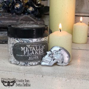 SILVER - Metallic Metal Gilding Flakes - Finnabair Art Ingredients - 150ml