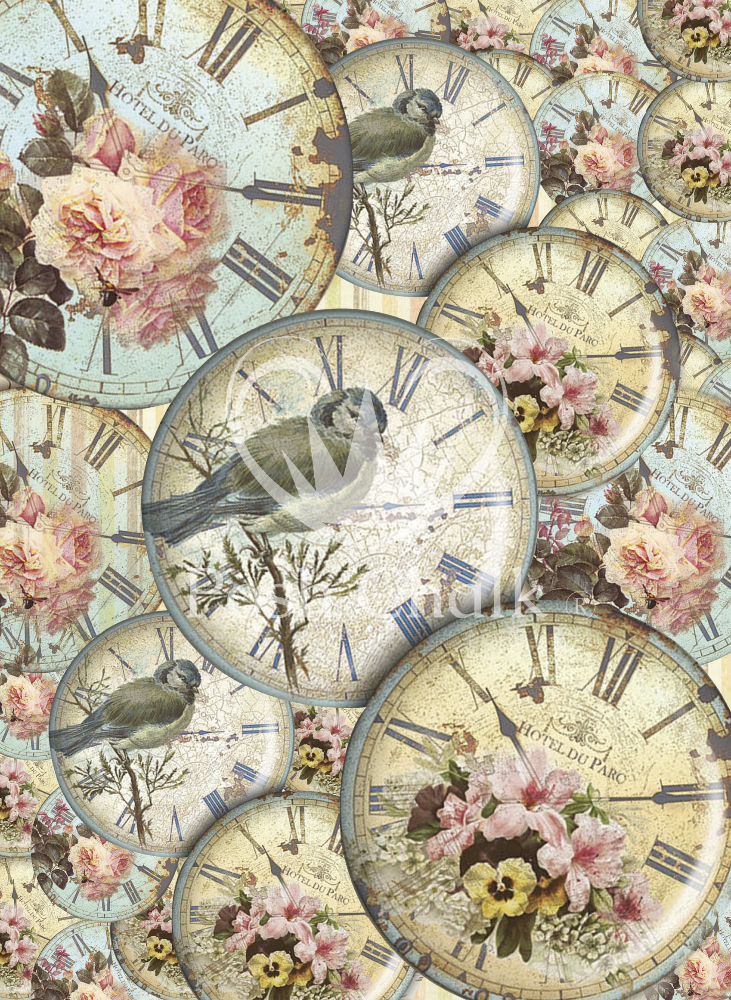 Springtime decoupage paper comes in A1 orA3 size