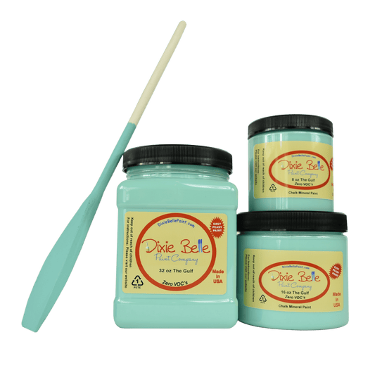 THE GULF - Dixie Belle -Soft Turquoise Chalk Mineral Paint - 236ml/8oz - 473ml/16oz