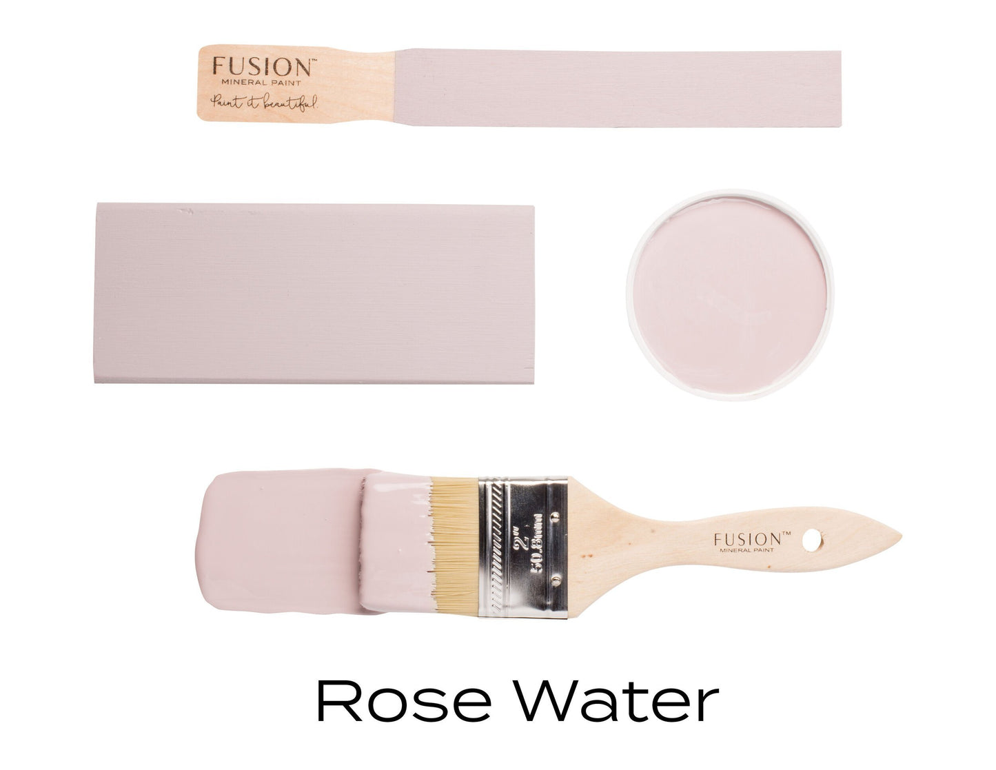 A neutral pink inspired by the droplets from steeped rose petals. Delicate and modern, this shade is stylish in any space.