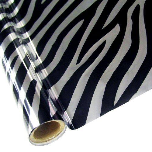 ZEBRA - Silver- Rub On Metallic Foil by APS - Textile Friendly