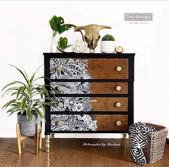 ABSTRACT JUNGLE - 24" x 35" - Redesign Decor Transfer Decal - Furniture Transfer - Baillea's Interiors -