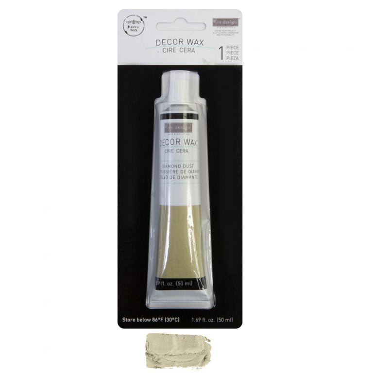 Accenting & Gilding Wax - DIAMOND DUST (White Gold) - Redesign with Prima - 50ml - Gilding Waxes - Baillea's Interiors -