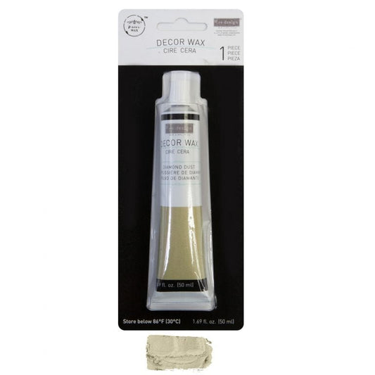 Accenting & Gilding Wax - DIAMOND DUST (White Gold) - Redesign with Prima - 50ml - Gilding Waxes - Baillea's Interiors -