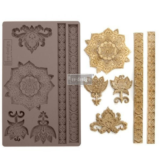 AGADIR PATTERNS Decor Mould Re-Design with Prima 8" x 5" - Moulds - Baillea's Interiors -