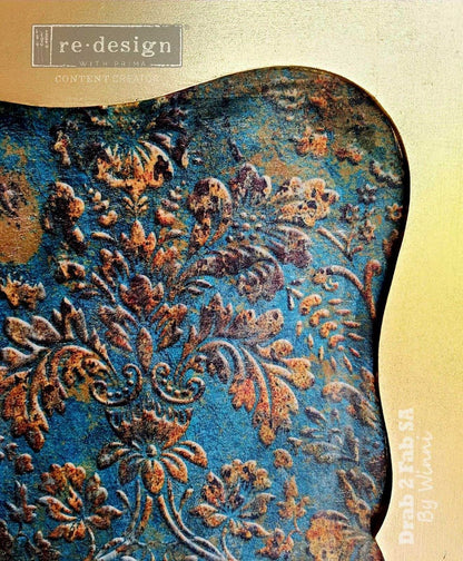AGED PATINA - A1 Rice Paper for Decoupage - LARGE - 59.4cm x 84.1cm - Re-Design with Prima - Decoupage - Baillea's Interiors -