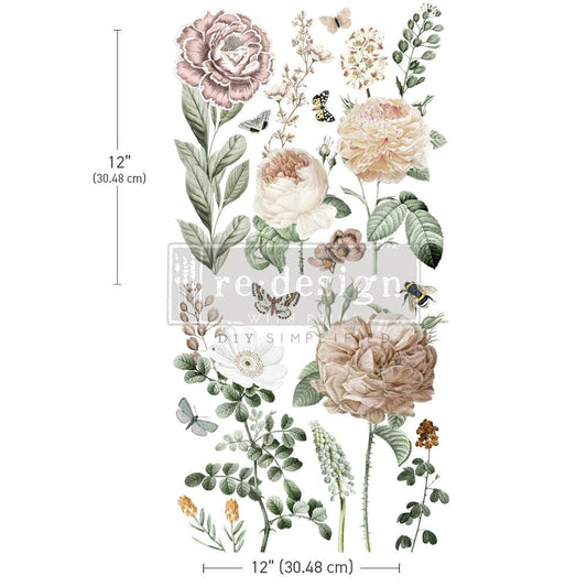 AN AFTERNOON IN THE GARDEN - 30cm x 30cm - Redesign Decor Transfer Decal - Furniture Transfer - Baillea's Interiors -