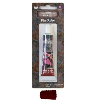 Antique Brilliance Decor and Mixed Media Wax - FIRE RUBY - Art Alchemy 20ml - Gilding Waxes - Baillea's Interiors -