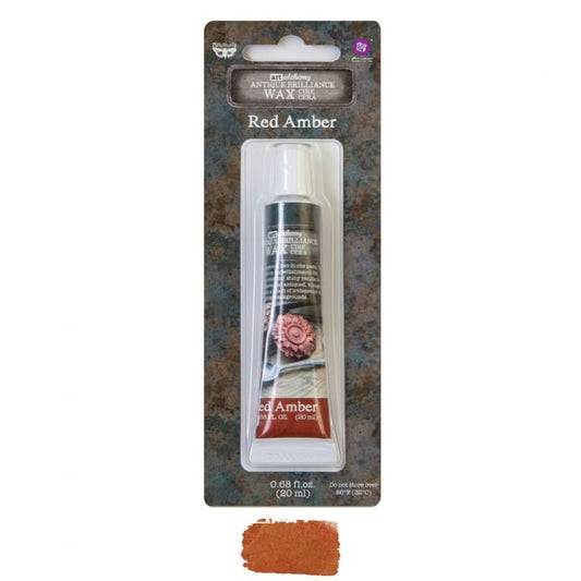 Antique Brilliance Decor and Mixed Media Wax - RED AMBER - Art Alchemy 20ml - Gilding Waxes - Baillea's Interiors -